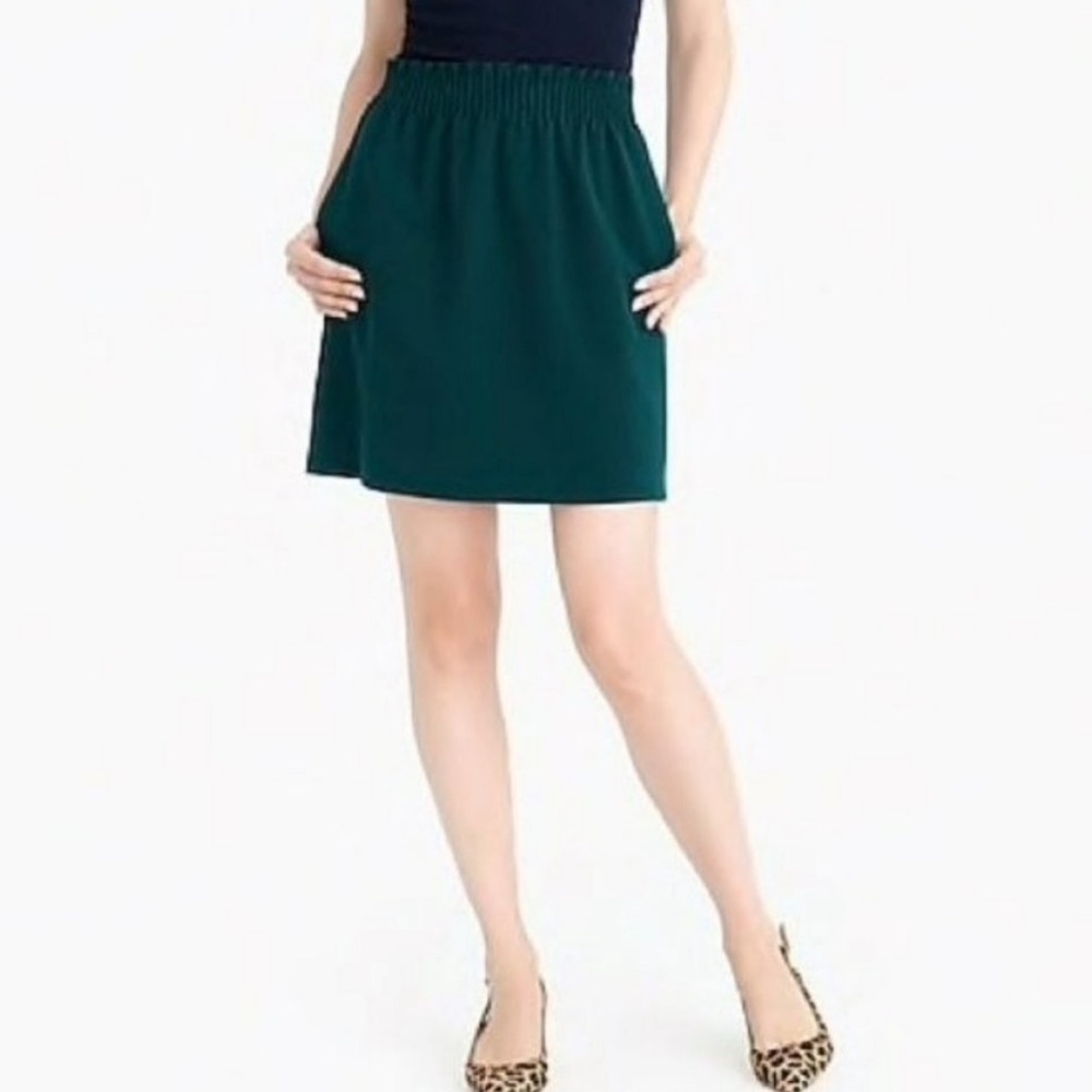 J. Crew Wool Blend Sidewalk Skirt, Evergreen - size 10